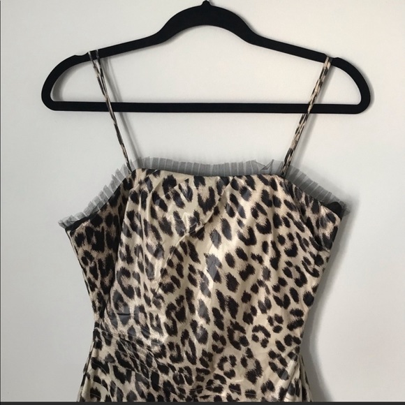 Yoana Baraschi Leopard Print Tulle Dress - Picture 2 of 7